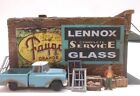 Downtown Deco O Scale Kit  Building Lennox Glass Great Detail Ghost Sign Decals