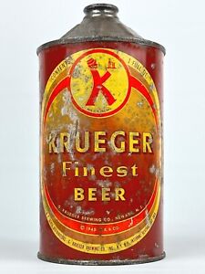 Krueger Finest Beer 32oz Cone Top Can - G. Krueger Brewing, Newark NJ - IRTP