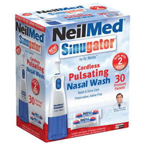 NeilMed Sinugator Cordless 2-Speed Pulsating Nasal & Sinus Wash System