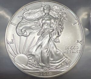 2019 Walking Liberty American Eagle One Dollar 1 Oz. Fine Silver Coin