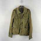 VTG Abercrombie & Fitch Men's Green Military Jacket (Size L)