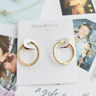 NWT Alicia Bonnie Twinkle Delight Small Hoop Earrings - Gold White Crystal