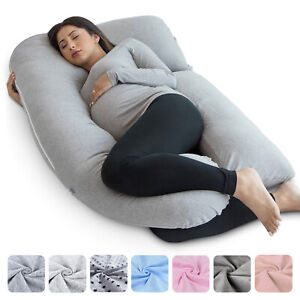 Pharmedoc Pregnancy Pillow, U-Shape Full Body Pillow and Maternity Support
