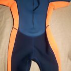Wetsuit Shorty. sz Kid 11-12 Navy Orange, Spring Suit