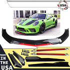 For Porsche 911 Carrera GT Front Bumper Lip Splitter Spoiler Body Kit Side Skirt (For: 2012 Porsche Cayman R)