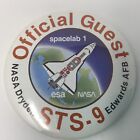 Vintage NASA STS-9 Spacelab 1  BUTTON-PIN Official Guess