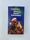 Sesame Street Elmo Saves Christmas VHS Tape 1997 - Free Post