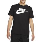 Nike Men's Sportswear Active Short Sleeve T-Shirt in Black/White, AR5004-010