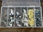 60 pcs exterior moulding trim clips with nuts & nylon clips assortment s (For: More than one vehicle)