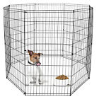 48 Inch 8 Panels Tall Dog Playpen Large Crate Fence Pet Play Pen Exercise Cage
