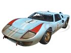 1966 FORD GT-40 MK II #1 LIGHT BLUE DIRTY VERSION 1/18 SHELBY COLLECTIBLES SC405