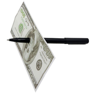 Magic Trick Pen Through Dollar - Piercing Pen - FREE First Class Shipping!
