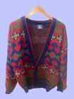 Vintage Atlantic Traders Mens Cardigan Sweater Size Large Acrylic