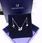 Swarovski swan necklace collarbone chain