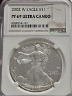 2002-W West Point Proof American Silver Eagle S$1 NGC PF69 Ultra Cameo