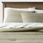 Full/Queen Cotton Comforter & Sham Set Green/White - Threshold