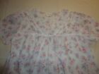 Vintage Sears Nightgown Floral Print w/ Lace Trim Cotton Blend Size Medium
