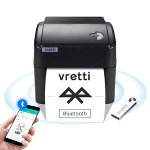 VRETTI Bluetooth Thermal Shipping Label Printer 4x6 Small Business Package Mail
