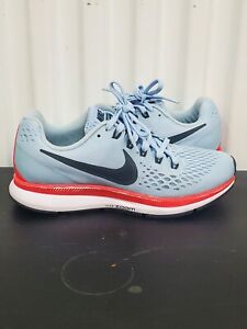 Nike Womens Air Zoom Pegasus 34 880560-404 Blue Running Shoes Sneakers Size 6.5