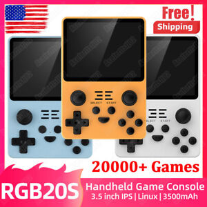 Powkiddy RGB20S Handheld Game Console LCD HD 3.5'' Retro Game Toy 20000+ Games