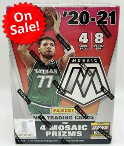 NEW 2020-21 Panini Mosaic Basketball NBA Cards (Blaster Box or Cello Pack) Luka