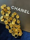 CHANEL Necklace AUTH Coco Mark chain Logo CC Gold Vintage 38 Coin Medal F/S