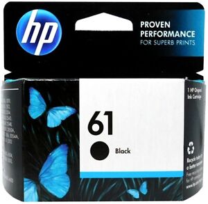 HP #61 Black Ink Cartridge CH561WN GENUINE