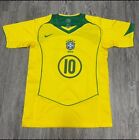 Brazil 2006 World Cup Ronaldinho #10 Home Jersey Large