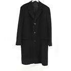 VTG 90s KINGSWOOD Mens Sz 44 Long Overcoat Single Breasted Button Union Made USA