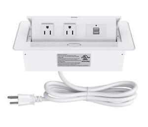 Pop up Power Strip,Recessed Electrical Outlet Power Hub Connectivity Box, Des...