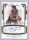 KARL-ANTHONY TOWNS 2022-23 PANINI FLAWLESS EXCELLENCE AUTO 10/10 GOLD