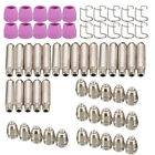 60pcs Plasma Cutter Consumables Torch Electrode Tip Nozzle Kit WSD60 WSD60P AG60