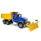 1/16th Bruder Mack Granite Dump Truck with Snow Plow and Flashing Lights 02825