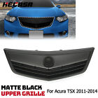 For 2011 2012 2013 2014 Acura TSX Front Bumper Upper Grille All Matte Black (For: 2014 Acura TSX)