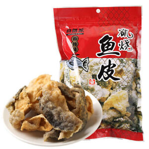 60g *3 Packs Of Chinese Food Snack Fish Skin Ready-to-eat Crispy Fried Fish Skin