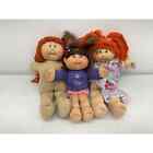 VTG LOT of 3 Cabbage Patch Kids Baby Dolls Toys Redhead Brunette Girls Used
