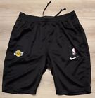 NEW Nike Authentic LA Lakers PE Team Issue Practice Black Workout Shorts LARGE L