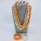 VTG Plastic Hawaiian Lei Jewelry Set Lot Necklaces Bracelets Pair of Earrings
