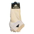 Adidas Men's Superlite Quarter Socks 6 Pair Pack Aeroready White Black New