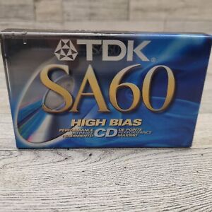 TDK SA60 High Bias Audio Cassette Tape Sealed
