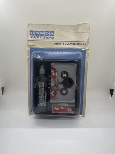 Vintage 1980s HONDA OEM Cassette Deck Cleaner Kit In Case Allsop