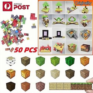 50PCS Minecraft Magnetic Building Blocks Square Magnet Toy Gift Kids Educational