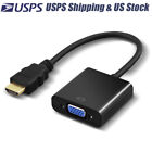 HDMI Male to VGA Female Adapter HD Cable Wire Converter 1080P 4K For PC Monitor