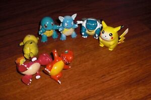 Pokemon Figure Toy Lot Pikachu Blastoise Squirtle Charmander Tomy TFG? USE