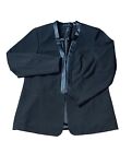Torrid Black Blazer Jacket Faux Leather Trim Long Sleeve NWT Size 2X 18/20