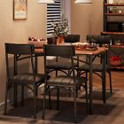 Kitchen Table and Chairs for 4, Dining Table Set for 4 with Upholstered Chair...