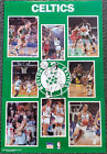 BOSTON CELTICS 1989-90 8-Player Starline 22x34 POSTER - Larry Bird, McHale, DJ +