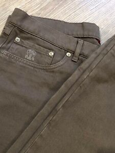 Brunello Cucinelli Brown Men's Jeans 50