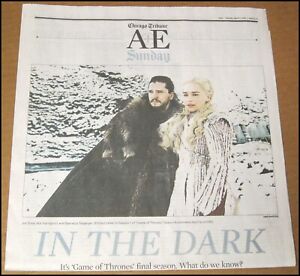 New Listing4/7/2019 Chicago Tribune Newspaper A&E Section Game of Thrones Final Season