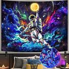Blacklight Astronaut Space Tapestry, UV Reactive Galaxy Universe Planet Glow in